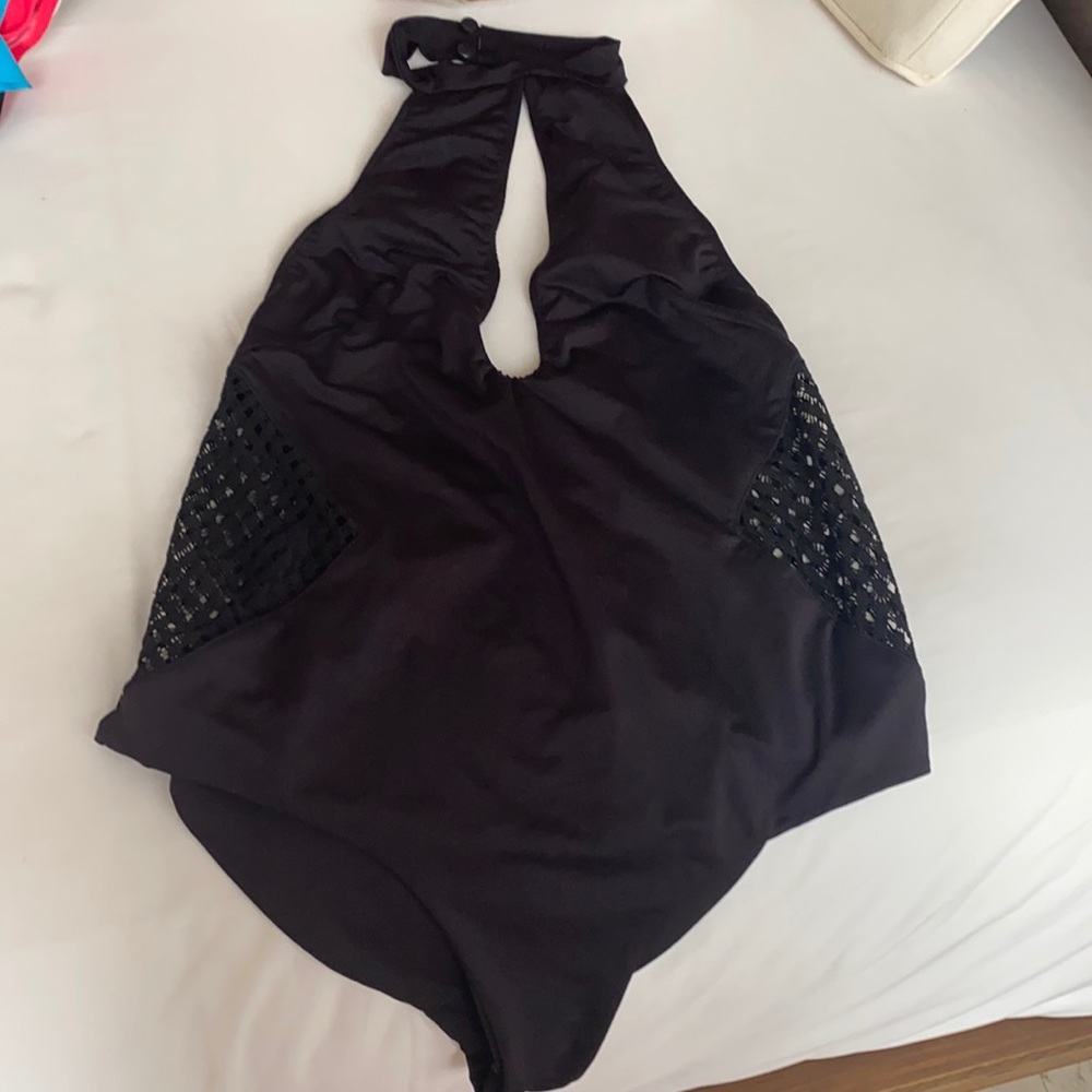 High Neck Halter Top Bathing Suit